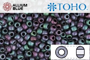 TOHO Round Seed Beads (RR11-705) 11/0 Round - Matte-Color Iris - Blue - 關閉視窗 >> 可點擊圖片