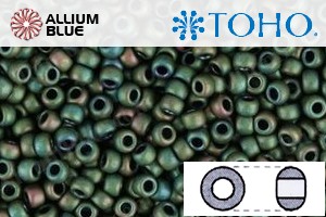 TOHO Round Seed Beads (RR11-707) 11/0 Round - Matte-Color Iris - Peridot - 關閉視窗 >> 可點擊圖片