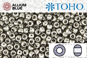 TOHO Round Seed Beads (RR3-713) 3/0 Round Extra Large - Olympic Silver