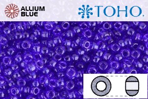 TOHO Round Seed Beads (RR8-8) 8/0 Round Medium - Transparent Cobalt - 关闭视窗 >> 可点击图片
