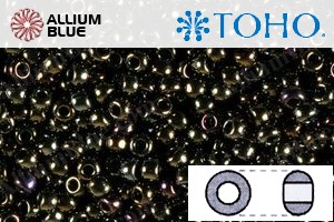 TOHO Round Seed Beads (RR15-83) 15/0 Round Small - Metallic Iris - Brown - 关闭视窗 >> 可点击图片