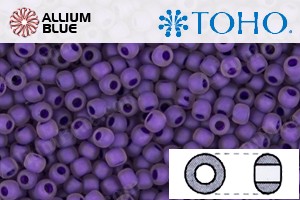 TOHO Round Seed Beads (RR3-928F) 3/0 Round Extra Large - Purple Lined Amethyst Matte - 關閉視窗 >> 可點擊圖片