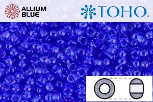 TOHO Round Seed Beads (RR15-942) 15/0 Round Small - Transparent Sapphire - 關閉視窗 >> 可點擊圖片