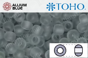 TOHO Round Seed Beads (RR6-9F) 6/0 Round Large - Transparent-Frosted Lt Gray - Haga Click en la Imagen para Cerrar