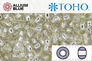 TOHO Round Seed Beads (RR8-PF21) 8/0 Round Medium - PermaFinish - Silver-Lined Crystal - 关闭视窗 >> 可点击图片
