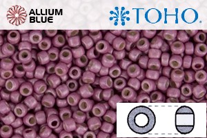 TOHO Round Seed Beads (RR15-PF553F) 15/0 Round Small - PermaFinish - Matte Galvanized Pink Lilac - 关闭视窗 >> 可点击图片