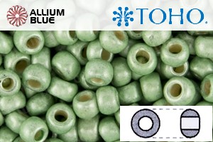 TOHO Round Seed Beads (RR15-PF560F) 15/0 Round Small - PermaFinish Lime Metallic Matte - 关闭视窗 >> 可点击图片