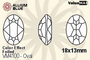 ValueMAX Oval Fancy Stone (VM4100) 18x13mm - Color Effect With Foiling - 关闭视窗 >> 可点击图片