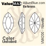 ValueMAX Navette Fancy Stone (VM4200) 10x5mm - Color Unfoiled