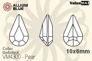ValueMAX Pear Fancy Stone (VM4300) 10x6mm - Color Unfoiled - 關閉視窗 >> 可點擊圖片