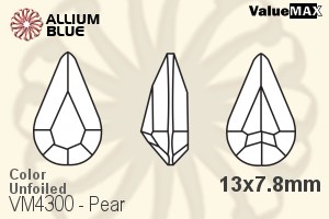 ValueMAX Pear Fancy Stone (VM4300) 13x7.8mm - Color Unfoiled - Click Image to Close