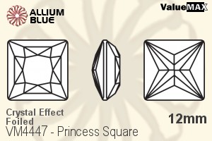ValueMAX Princess Square Fancy Stone (VM4447) 12mm - Crystal Effect With Foiling - 關閉視窗 >> 可點擊圖片