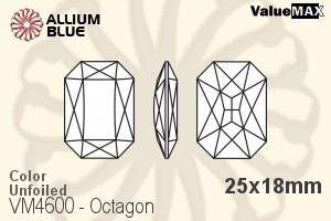 ValueMAX Octagon Fancy Stone (VM4600) 25x18mm - Color Unfoiled - 關閉視窗 >> 可點擊圖片