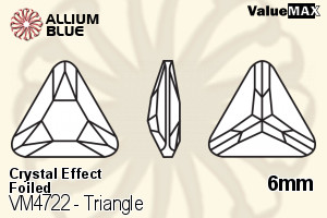 ValueMAX Triangle Fancy Stone (VM4722) 6mm - Crystal Effect With Foiling - Haga Click en la Imagen para Cerrar