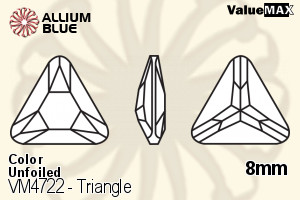 ValueMAX Triangle Fancy Stone (VM4722) 8mm - Color Unfoiled - 關閉視窗 >> 可點擊圖片