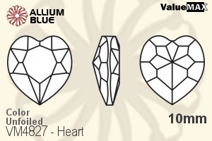ValueMAX Heart Fancy Stone (VM4827) 10mm - Color Unfoiled