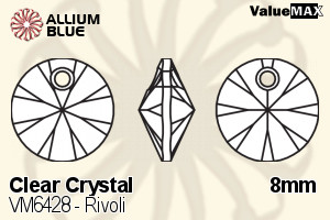 ValueMAX Rivoli (VM6428) 8mm - Clear Crystal