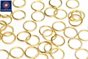 Jump Ring, Gauge 13 (1.8mm), Brass, Gold Plated, 20mm