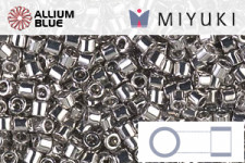 MIYUKI Delica® Seed Beads (DBM0038) 10/0 Round Medium - Palladium Plated