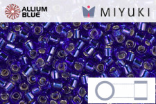 MIYUKI Delica® Seed Beads (DBM0047) 10/0 Round Medium - Silver Lined Cobalt