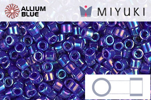 MIYUKI Delica® Seed Beads (DBM0165) 10/0 Round Medium - Opaque CobaLight AB - 關閉視窗 >> 可點擊圖片