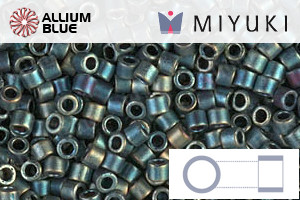 MIYUKI Delica® Seed Beads (DBM0324) 10/0 Round Medium - Matte Metallic Patina Iris - 關閉視窗 >> 可點擊圖片