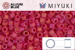 MIYUKI Delica® Seed Beads (DBM0362) 10/0 Round Medium - Matte Opaque Red Luster - Haga Click en la Imagen para Cerrar