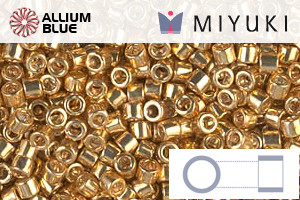 MIYUKI Delica® Seed Beads (DBM0410) 10/0 Round Medium - Galvanized Yellow Gold - Haga Click en la Imagen para Cerrar