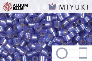 MIYUKI Delica® Seed Beads (DBM0694) 10/0 Round Medium - Dyed Semi-matte Silver Lined Purple - Haga Click en la Imagen para Cerrar