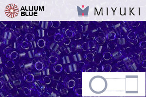 MIYUKI Delica® Seed Beads (DBM0707) 10/0 Round Medium - Transparent Cobalt - 关闭视窗 >> 可点击图片