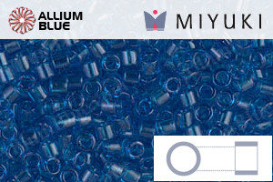 MIYUKI Delica® Seed Beads (DBM0714) 10/0 Round Medium - Transparent Capri Blue - 關閉視窗 >> 可點擊圖片