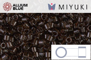 MIYUKI Delica® Seed Beads (DBM0715) 10/0 Round Medium - Transparent Root Beer - Click Image to Close