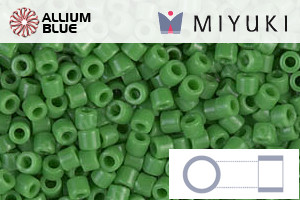 MIYUKI Delica® Seed Beads (DBM0724) 10/0 Round Medium - Opaque Green - 關閉視窗 >> 可點擊圖片