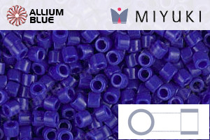 MIYUKI Delica® Seed Beads (DBM0726) 10/0 Round Medium - Opaque Cobalt - Click Image to Close