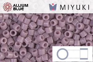 MIYUKI Delica® Seed Beads (DBM0728) 10/0 Round Medium - Opaque Mauve - Click Image to Close