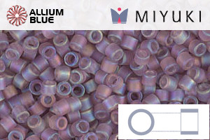 MIYUKI Delica® Seed Beads (DBM0857) 10/0 Round Medium - Matte Transparent Smoky Amethyst AB - 关闭视窗 >> 可点击图片