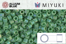 MIYUKI Delica® Seed Beads (DBM0875) 10/0 Round Medium - Matte Opaque Mauve AB