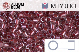 MIYUKI Delica® Seed Beads (DBM0924) 10/0 Round Medium - Sparkling Cranberry Lined Crystal - Haga Click en la Imagen para Cerrar