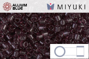 MIYUKI Delica® Seed Beads (DBM1104) 10/0 Round Medium - Transparent Mauve - 關閉視窗 >> 可點擊圖片