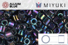 MIYUKI Delica® Seed Beads (DBL0001) 8/0 Round Large - Metallic Gunmetal