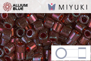 MIYUKI Delica® Seed Beads (DBL0105) 8/0 Round Large - Garnet Gold Luster - Haga Click en la Imagen para Cerrar