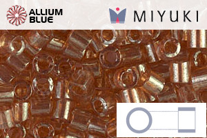 MIYUKI Delica® Seed Beads (DBL0121) 8/0 Round Large - Apricot Topaz Gold Luster - Haga Click en la Imagen para Cerrar