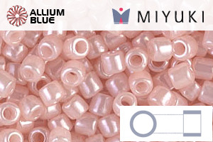 MIYUKI Delica® Seed Beads (DBL0234) 8/0 Round Large - Baby Pink Ceylon - Click Image to Close