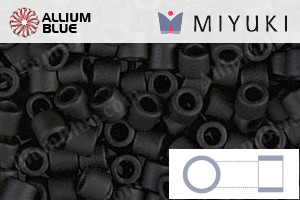 MIYUKI Delica® Seed Beads (DBL0310) 8/0 Round Large - Matte Black - 關閉視窗 >> 可點擊圖片