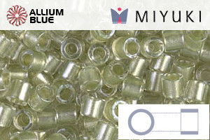 MIYUKI Delica® Seed Beads (DBL0903) 8/0 Round Large - Sparkling Celery Lined Crystal - 關閉視窗 >> 可點擊圖片