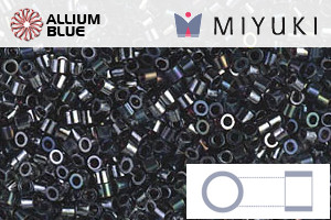 MIYUKI Delica® Seed Beads (DBS0001) 15/0 Round Small - Metallic Gunmetal - 關閉視窗 >> 可點擊圖片