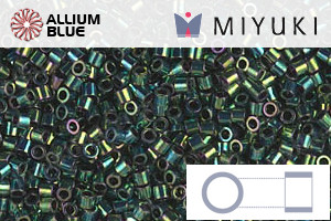 MIYUKI Delica® Seed Beads (DBS0027) 15/0 Round Small - Metallic Dark Green Iris - 关闭视窗 >> 可点击图片