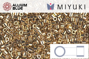 MIYUKI Delica® Seed Beads (DBS0034) 15/0 Round Small - 24kt Gold Light Plated - Haga Click en la Imagen para Cerrar