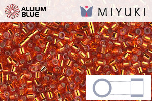 MIYUKI Delica® Seed Beads (DBS0043) 15/0 Round Small - Silver Lined Flame Red - Haga Click en la Imagen para Cerrar