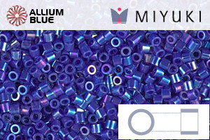MIYUKI Delica® Seed Beads (DBS0165) 15/0 Round Small - Opaque CobaLight AB